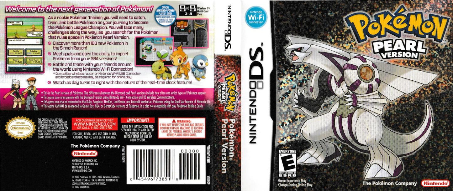 Pokemon Pearl Version CIB (Nintendo Ds)